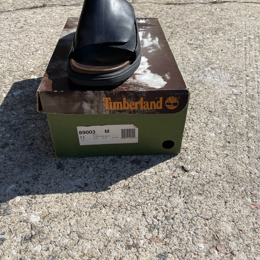 Timberland Men's Black Slide Sandals